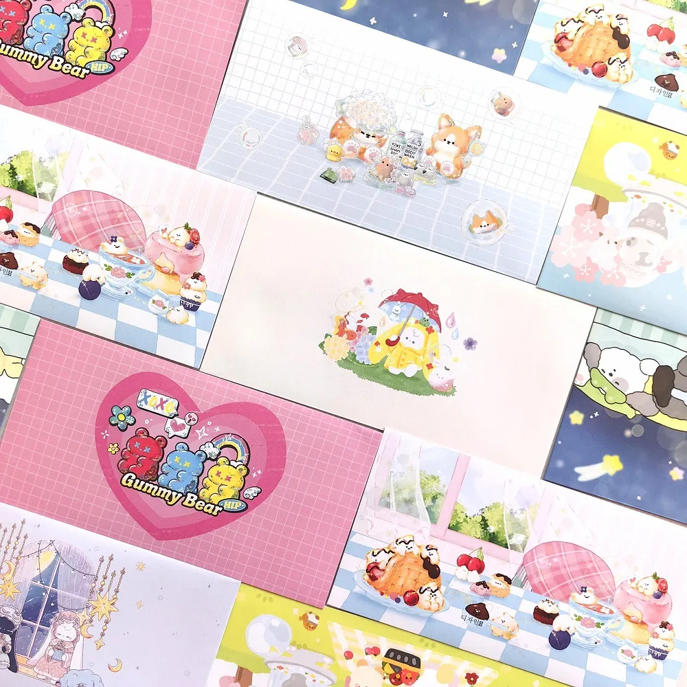 Enveloppes en Papier à Thème Dessin Animé Chien Lapin Mignon Créatif BONITO Coréen Cadeau de Papeterie Décoratif
