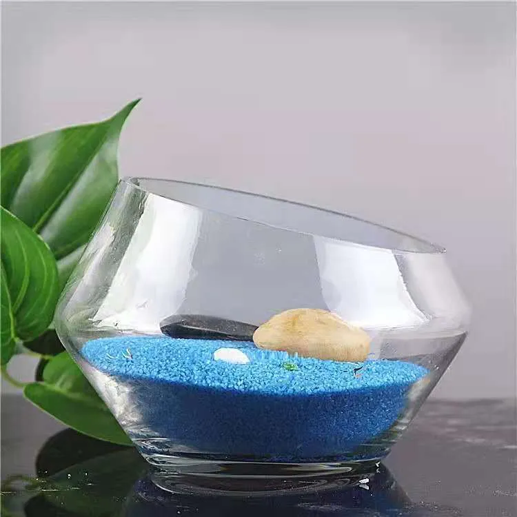 Transparentes Glas Hydrokultur Vase Klares Pflanzen Terrarium Minimalistischer Blumentopf Für Grüne Dill Desktop Heimdekoration