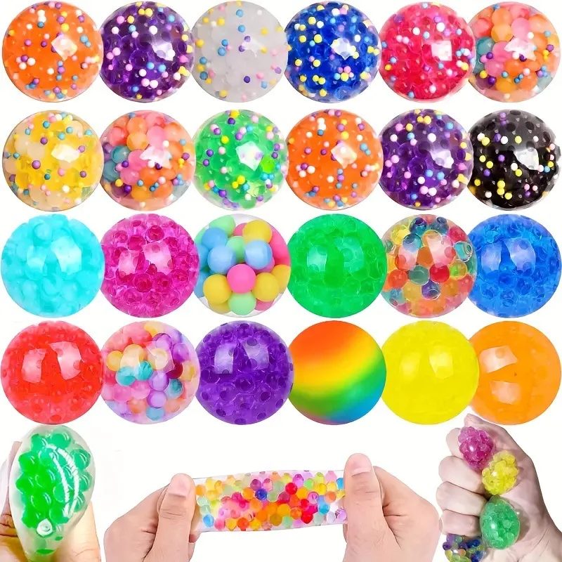 Anti Stress Wasserperlen Ball TPR Weich Squishy Spielzeug Zur Angstlinderung Mini Quetsch Sensorik Ball Vent Spielzeug