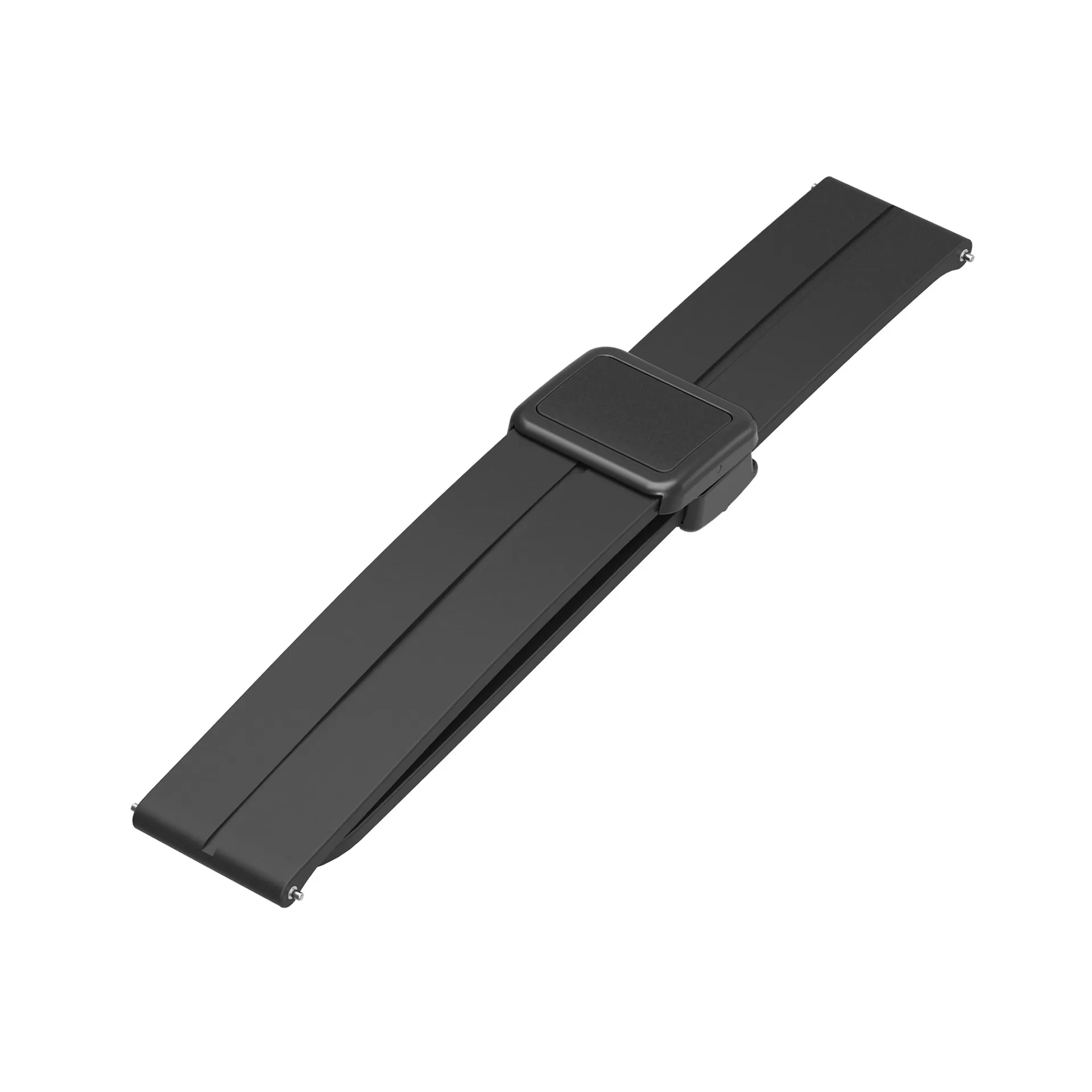 Universal 22mm Silicone Watch Band With Magnetic Folding Clasp Replacement Strap For Smartwatch Waterproof Sport Wristband