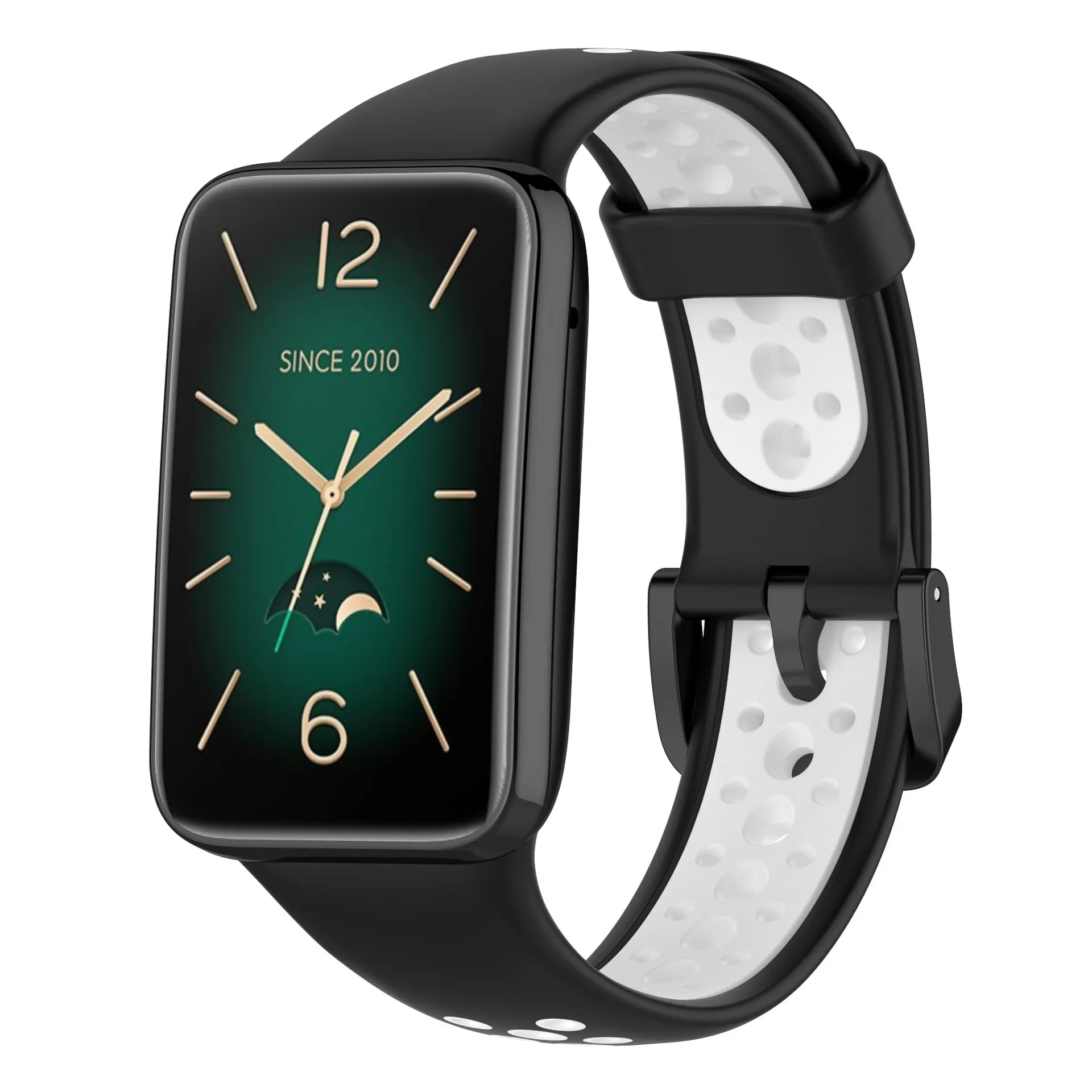 Correa de Reloj de Repuesto de Silicona Bicolor Pulsera Deportiva Flexible y Suave para Pulsera Inteligente