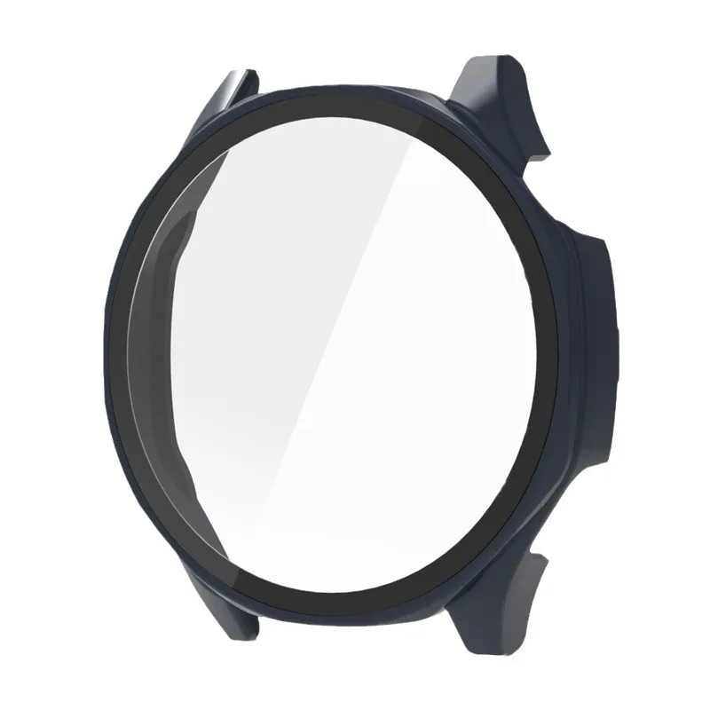Custodia Protettiva per Smartwatch PC Bumper Pellicola Protettiva in Vetro Temprato Lunetta Graduata Accessori per Cover per Orologio All-In-One