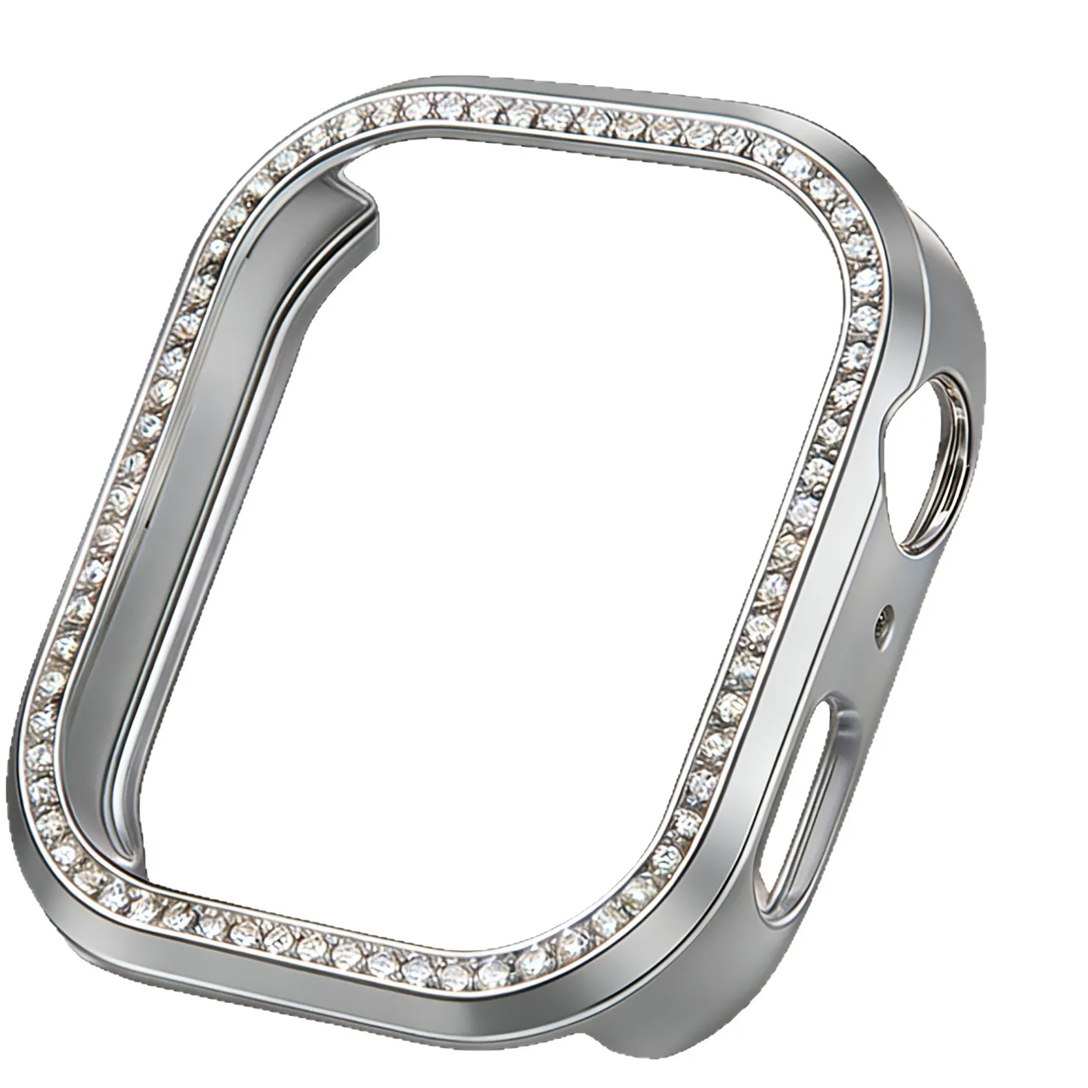 Redmi Watch 6 Schutzhülle Hohl Strass Diamant Bumper PC Galvanisiert Hartrahmen Smartwatch Schutzabdeckung