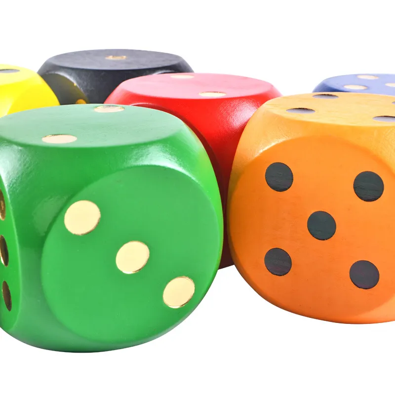 Wooden Game Dice Natural Wood Board Games Flying Chess Tabletop Entertainment Dice