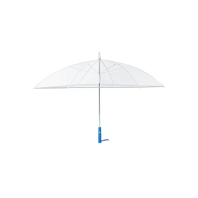 Paraguas Luminoso LED Transparente de PVC Minimalista Moderno Mango Largo A Prueba de Viento Paraguas Multicolor Con Linterna Para Adultos