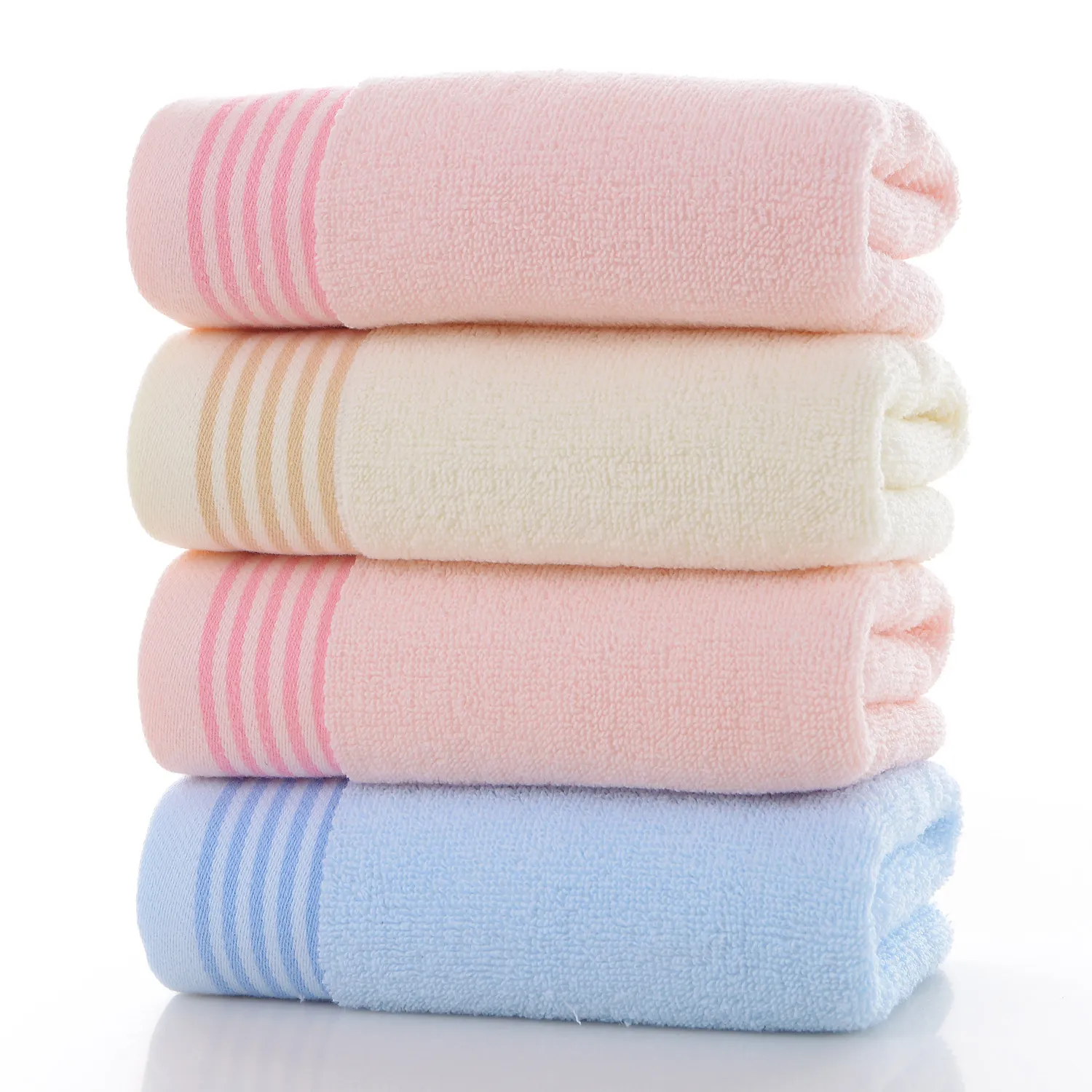 Reine Baumwolle Haushalt Gesichtshandtuch Einfaches Einfarbiges Jacquard Saugfähiges Weiches Paar Handtuch Badezimmer Handtuch