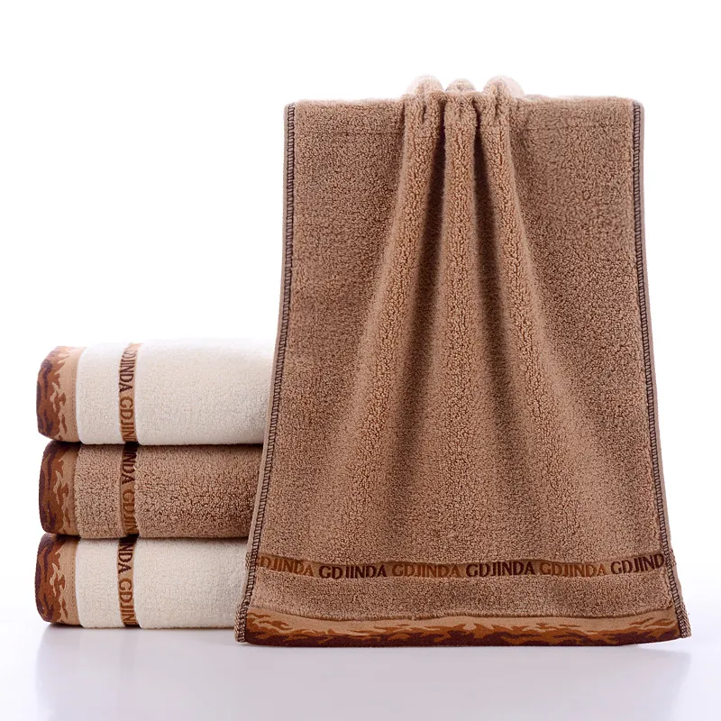 Reine Baumwolle Verdickte Weiche Saugfähige Gesichtshandtuch Einifarbig Gestreift Jacquard Heim Hotel Tägliche Verwendung Handtuch