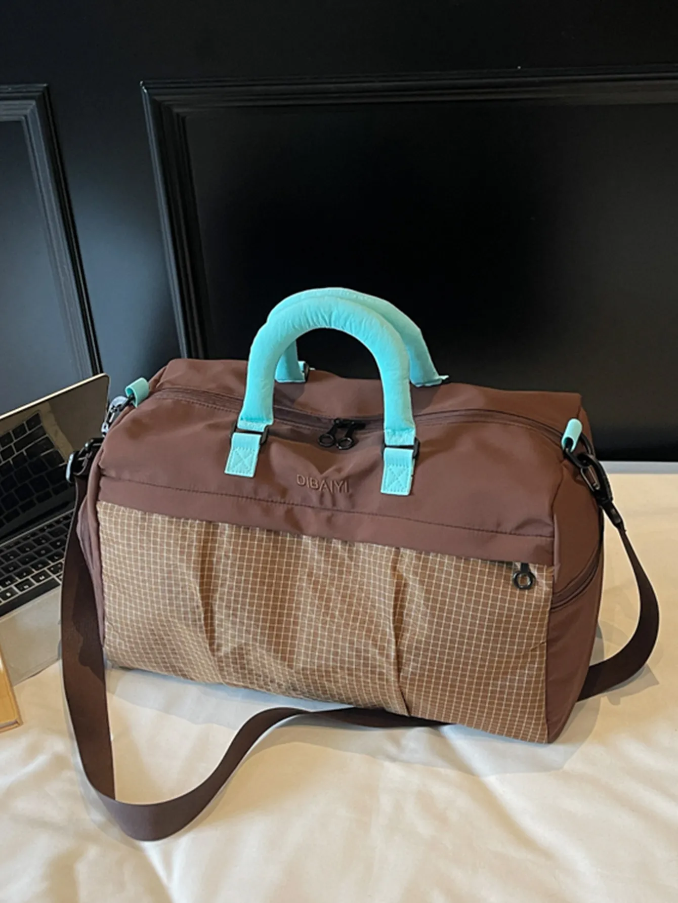 Grand Sac de Voyage Courte Voyage Hommes Mode Portable Imperméable Séparation Sec Humide Sport Sac de Gym Femmes