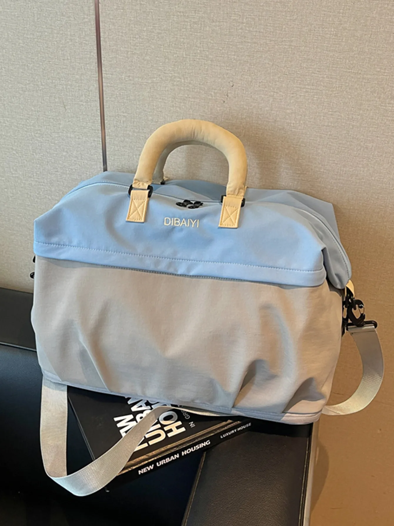 Bolsa de Viaje Expandible de Gran Capacidad Impermeable Duffel Weekender Para Mujeres Hombres Negocios Gimnasio