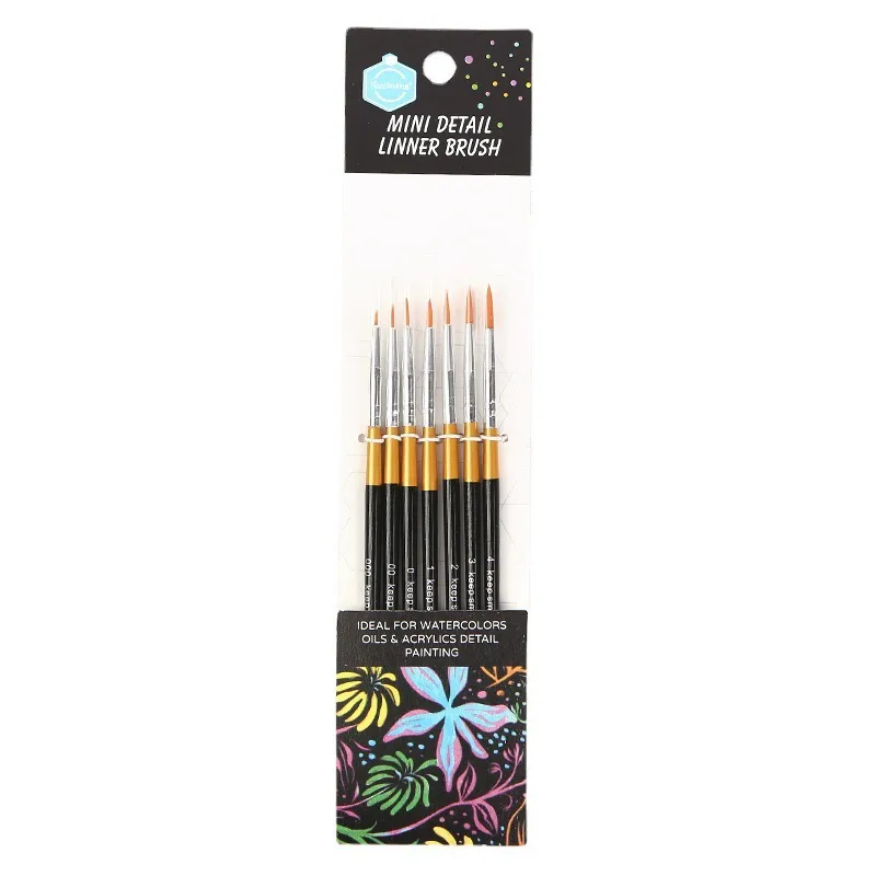 Professional Miniature Detail Paint Brushes Fine Tip Paintbrush With Wooden Handle For Acrylic Watercolor Drawing Art