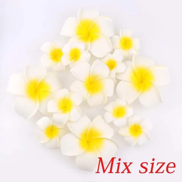 Τεχνητά Άνθη Plumeria από Αφρό EVA Άνθη Frangipani Για DIY Κλιπ Μαλλιών Παραλία Γάμος Πάρτι Λουλουδένιες Χειροποίητες Διακοσμήσεις