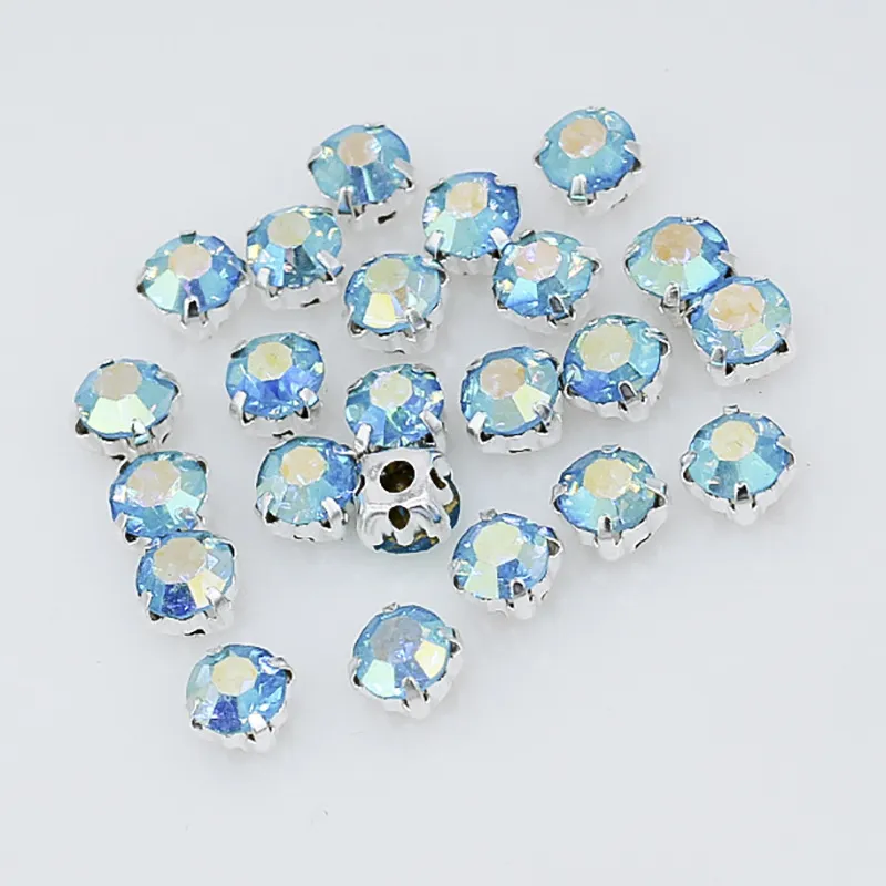 Strass en Verre Cristal Strass Cousu Main Avec Griffe en Cuivre DIY Robe de Mariée Vêtements Accessoires