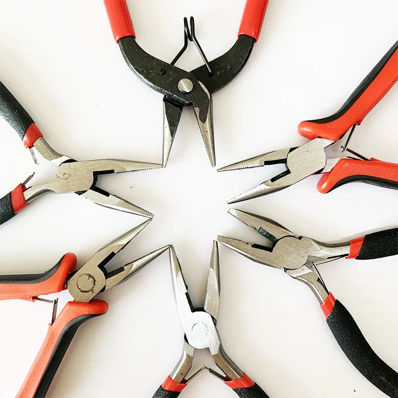 Mini Jewelry Pliers Hand Tools Wire Cutting Round Needle Flat Nose Pliers Craft Making DIY Hand Tool Kit