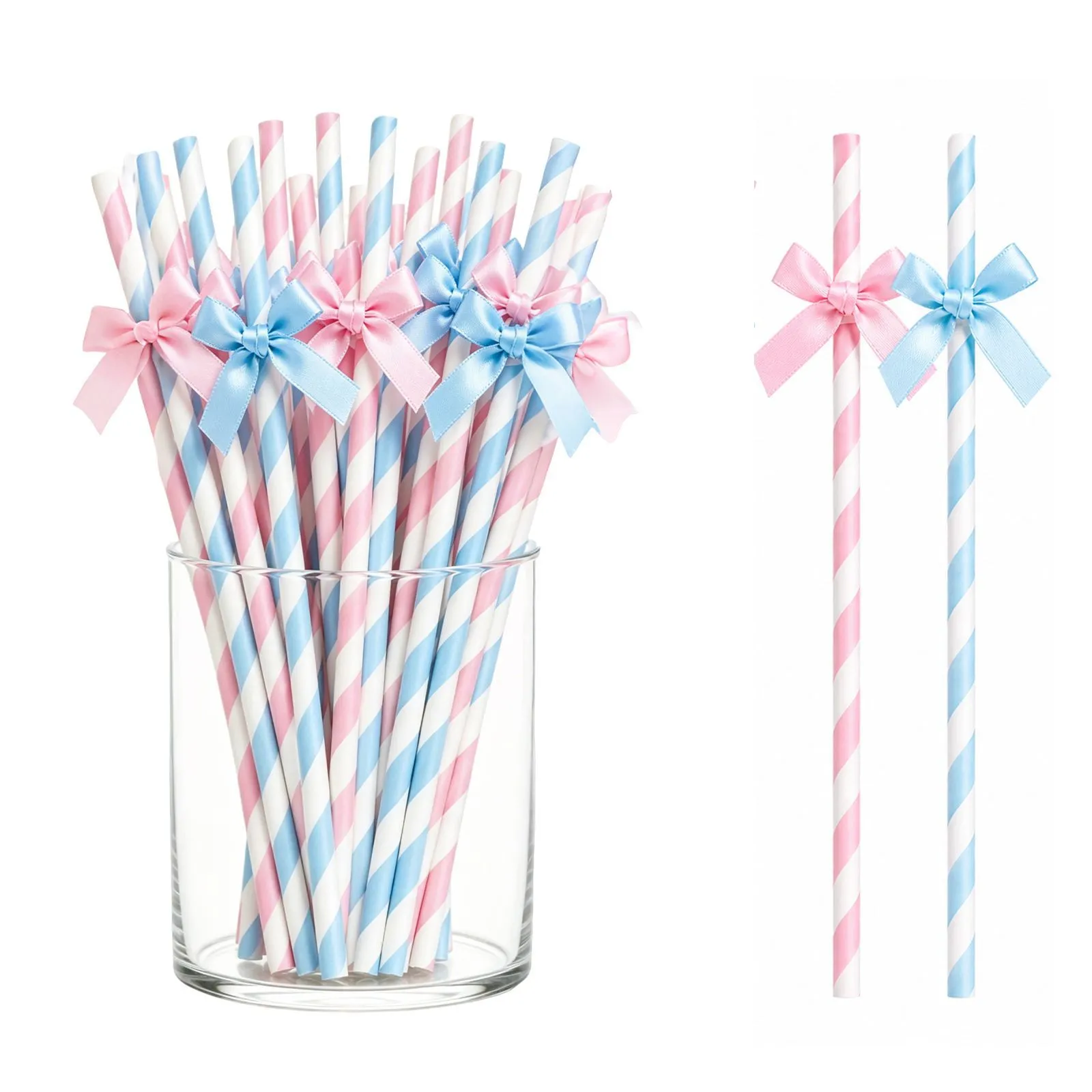 Cannucce di Carta con Fiocco Creative per Decorazioni di Festa e Compleanno