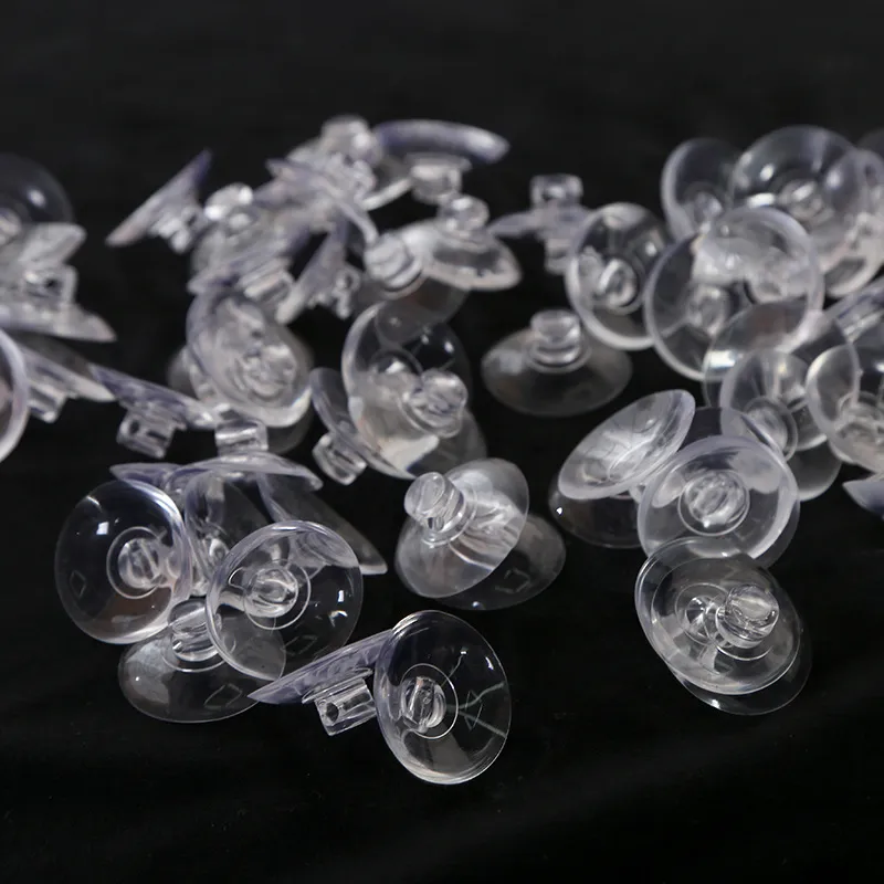 Ventouses en Plastique Transparent Petites Perforées Robustes pour Décoration de Voiture de Mariage Bricolage