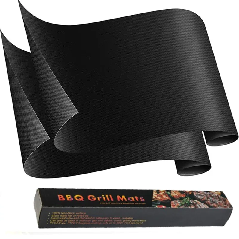 Hochtemperaturbeständige Antihaft Teflon BBQ Grillmatte Wiederverwendbare Backmatte Für Outdoor Küche