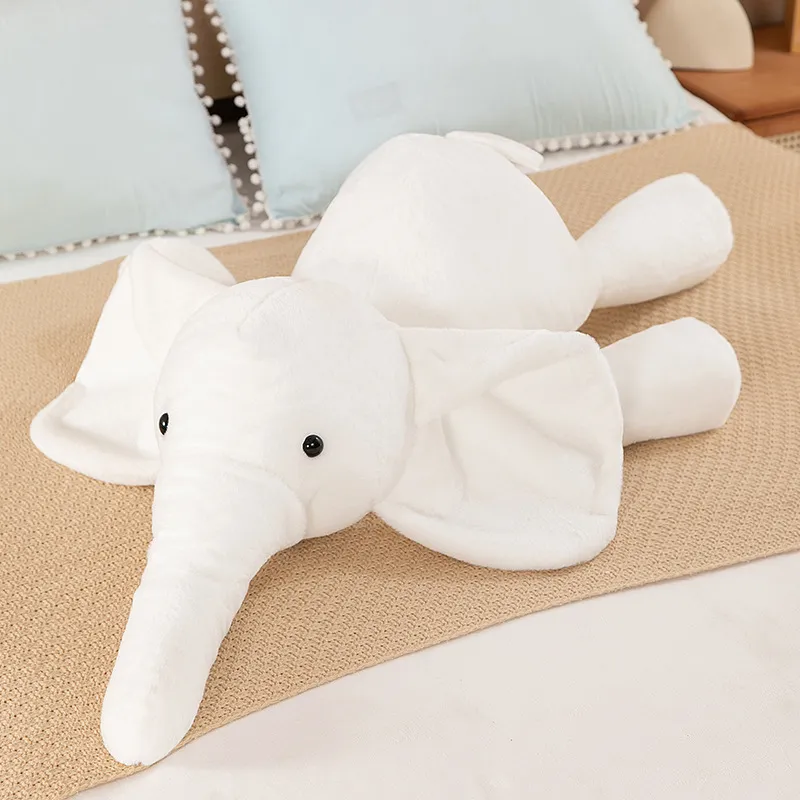Cute Elephant Plush Toy Cartoon Pillow Soft Stuffed Animal Doll Home Bedside Companion Gift For Kids And Adults