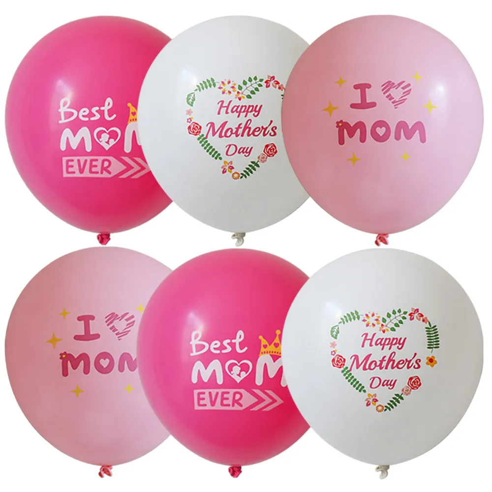 Mother's Day Latex Balloons Happy Mother's Day Best Mom Ever Printed Balloons Party Decoration Latex Balloon