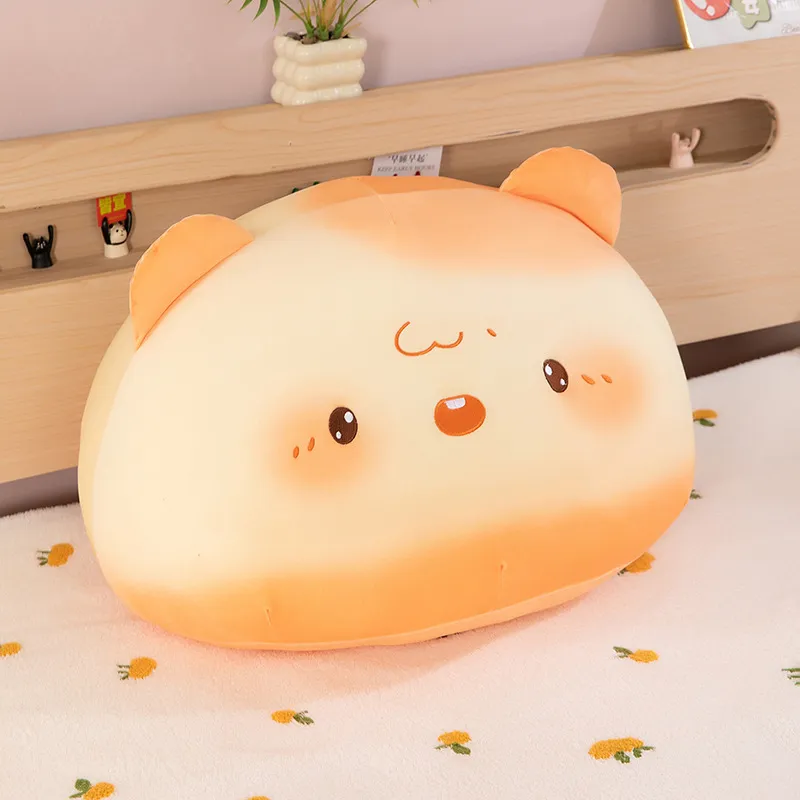 Cute Cartoon Cheese Mouse Plush Toy Soft Stuffed Animal Doll Kawaii Bread Mouse Pillow Bedside Cushion Home Decor