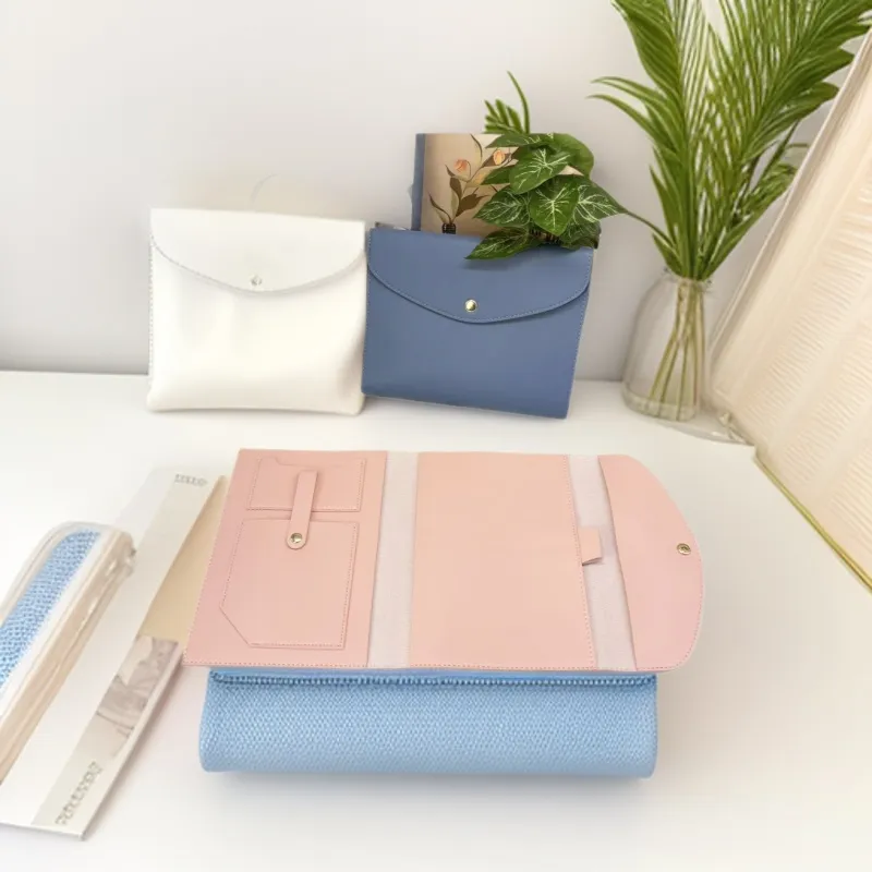 Multifunctional PU Leather A5 Folder Notebook Cover Document Organizer Bag Business Office Supplies