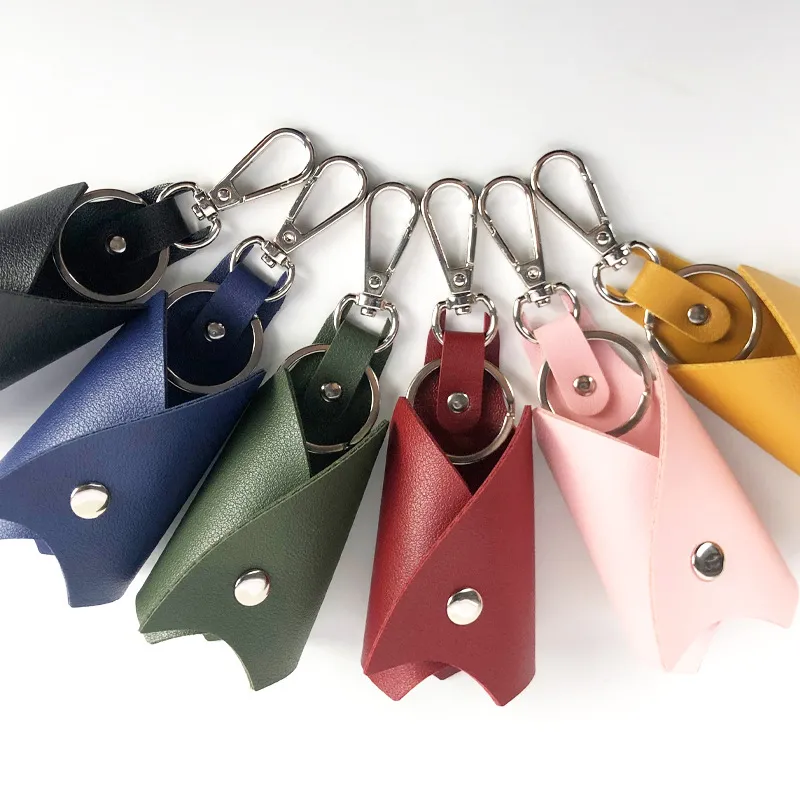 Unisex PU Leather Car Key Case Multifunctional Nappa Pattern Key Pouch Holder Business Style Zipper Coin Purse Key Organizer