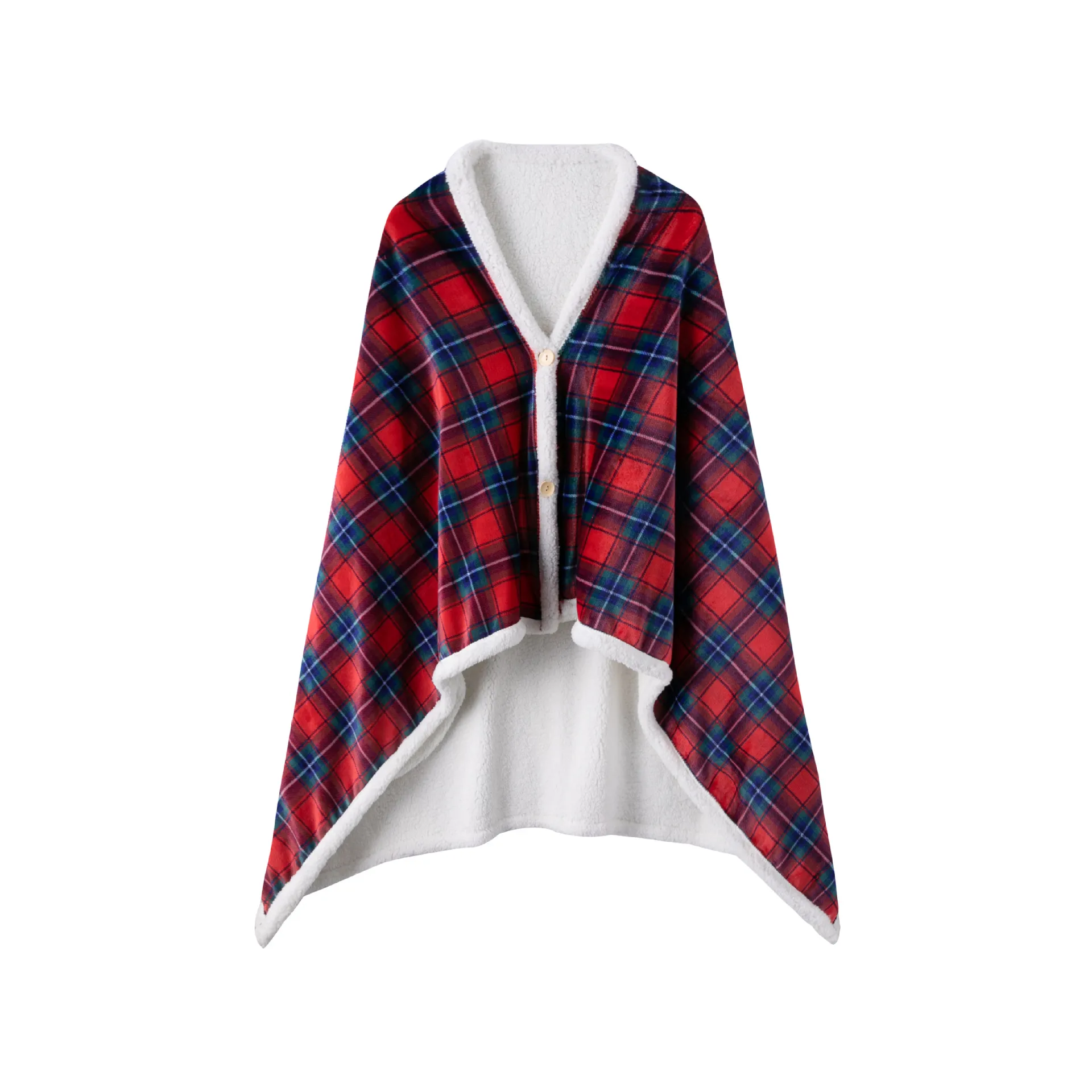 Φορετή Κουβέρτα Ρόμπα Fleece με Κουκούλα Zεστή Mακριά Mανίκια Mαλακή Bολική Xειμερινή Nυχτικό Loungewear για Ζευγάρι