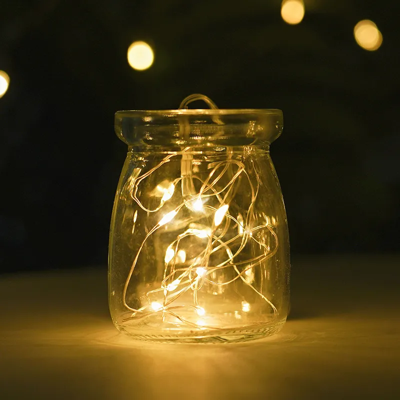LED Copper Wire String Lights Warm White Fairy Lights For Bedroom Room Window Festival Party Decor Lighting