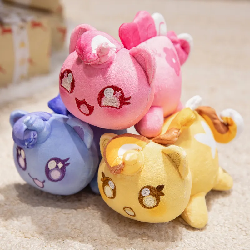 Giocattolo Morbido Gatto Unicorno Peluche Animale Imbottito Simpatico Bambola Cartone Animato Cuscino Soffice Regalo Compleanno Bambini