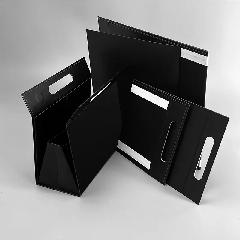 Dreieckige Faltbare Geschenkbox Tragbare Kartonverpackung Einfarbige Aufbewahrungsbox Für Party Hochzeit Geschenkpräsentation