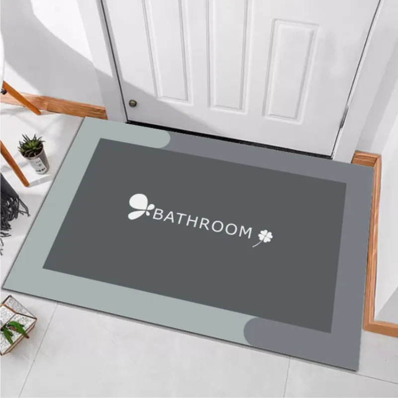 Moderne Minimalistische Diatomeeënaarde Vloermat Absorberend Antislip Keukenmat Snel Drogend Badkamer Voetmat Geometrisch Decor