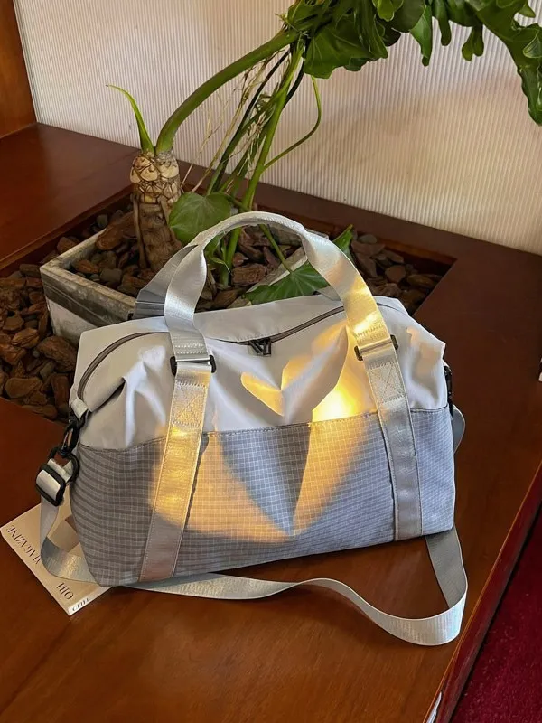 Modische Oxford-Stoff Reisetasche Große Kapazität Weekender Duffel Bag Mit Nass-Und-Trocken-Trennung Für Damen Herren