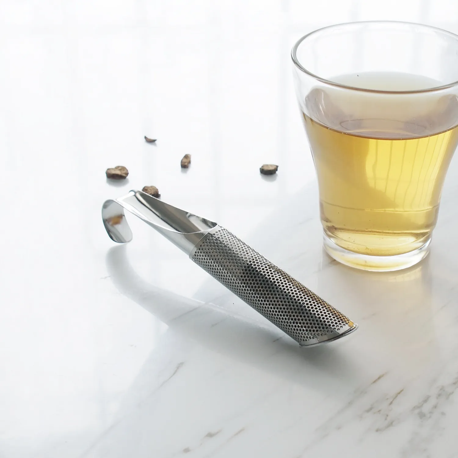 Infusor de Té de Tubo de Acero Inoxidable Colador de Té de Metal Para Té Hojas Sueltas Accesorio de Cocina Vajilla de Té