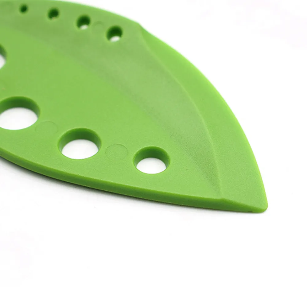 Multifunctional Herb Stripper Leaf Shape Vegetable Kale Leaf Stripping Tool PS Plastic Kitchen Gadget for Cooking