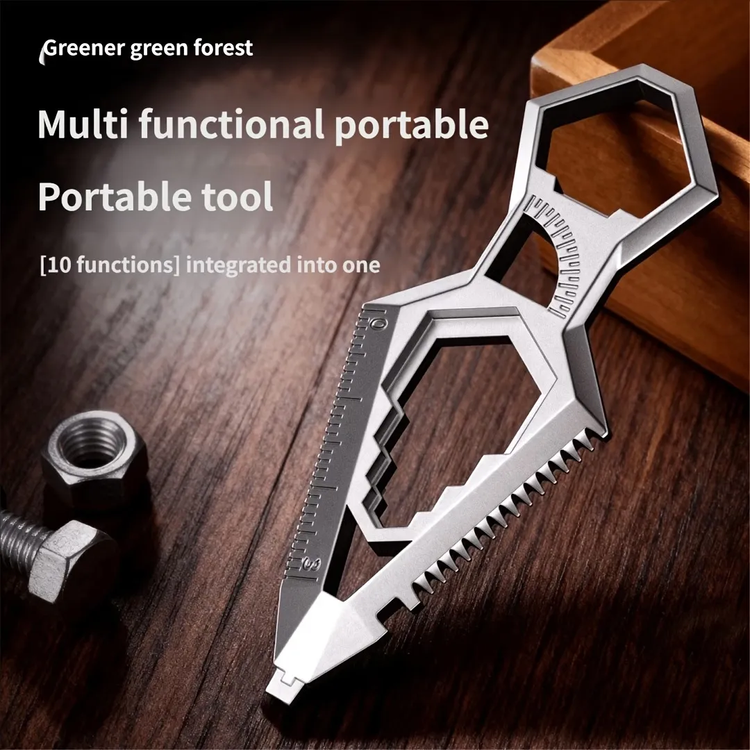 Multifunctional Outdoor Survival EDC Tool Portable Sword Shape Pocket Multi Tool Camping Gear Equipment