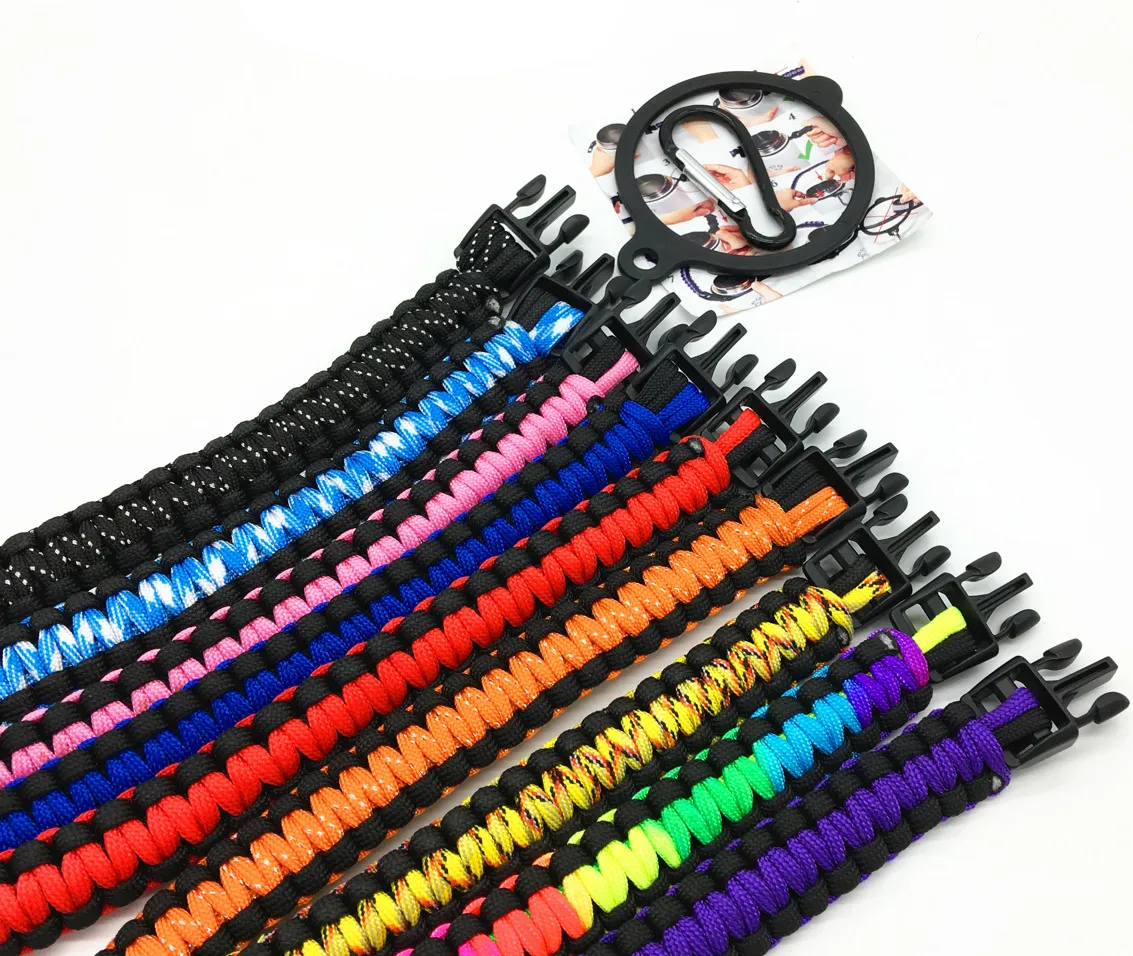 Manico in Paracord per Borraccia Sportiva All'Aperto Cinghia di Presa Tessuta in Nylon Rimovibile Universale Con Fibbia di Sicurezza