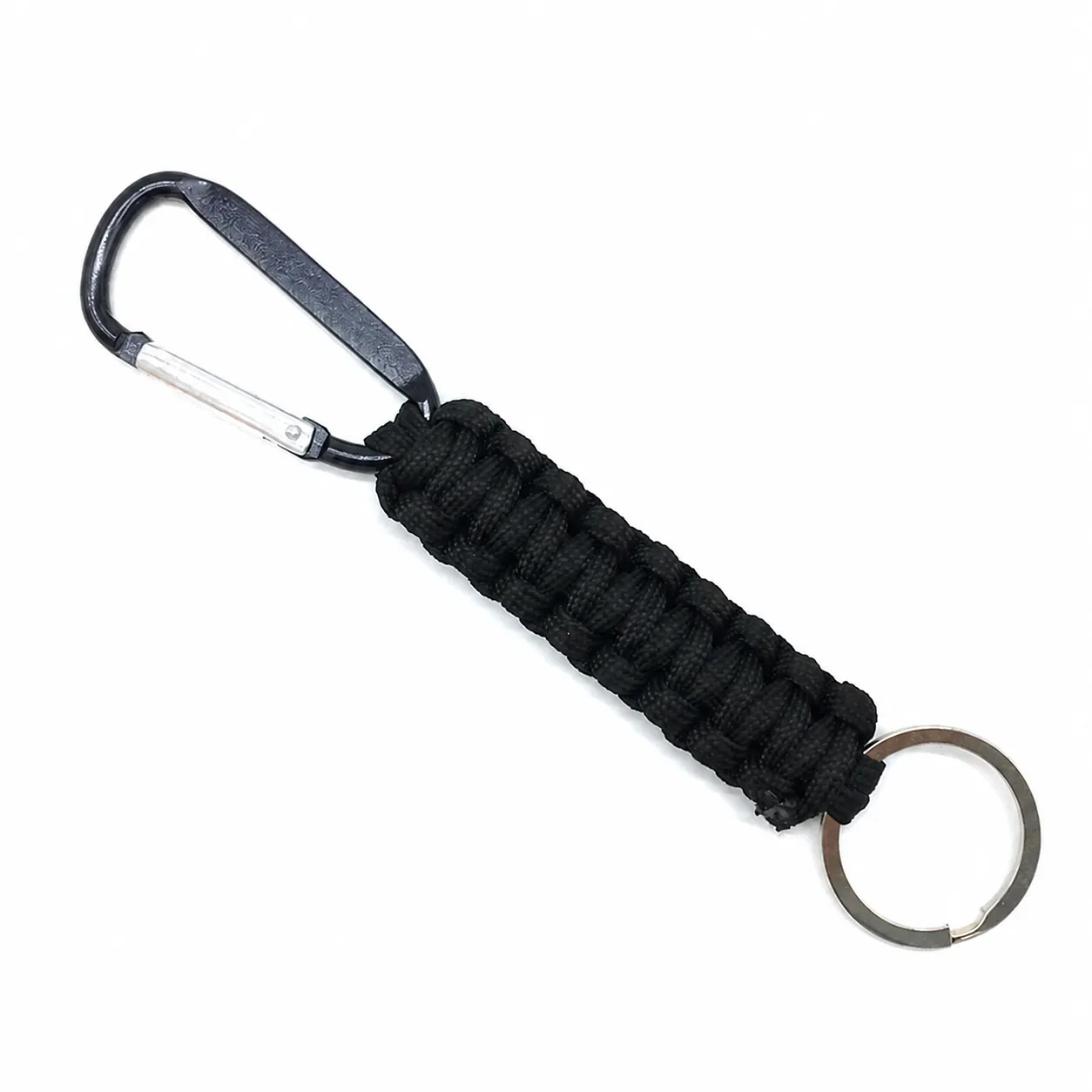 Outdoor Paracord Keychain Heavy Duty Carabiner Braided Survival Rope Key Ring For Camping Hiking Sports Men Women Accessories