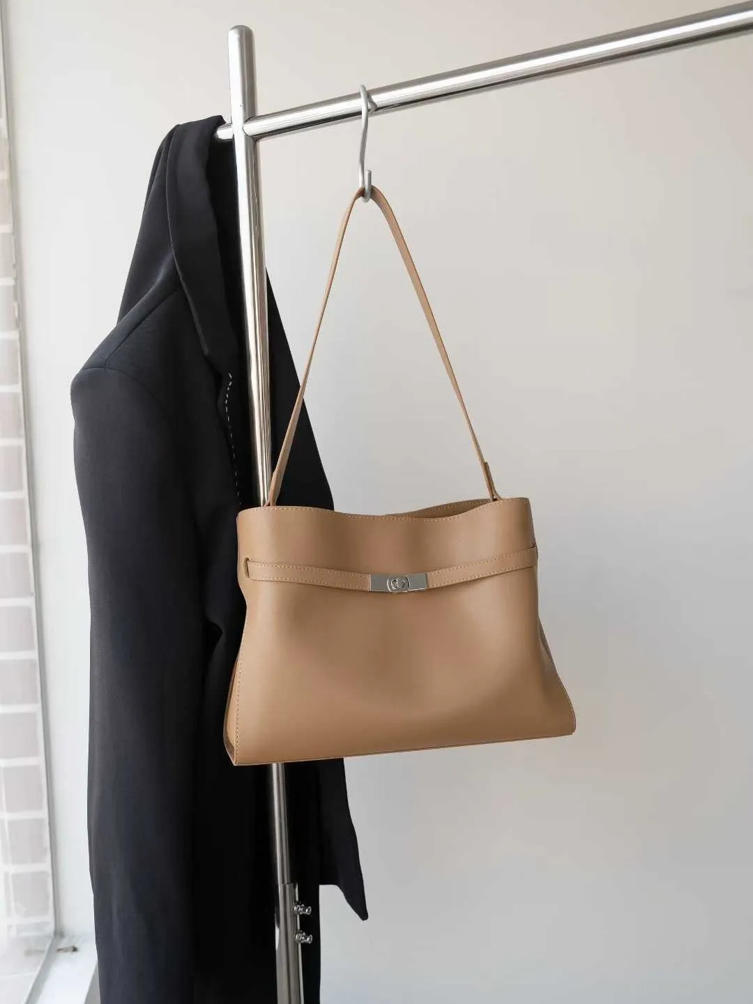 Vintage Women Genuine Leather Tote Bag Classic Kelly Style Shoulder Bag Retro Luxury Designer Handbag