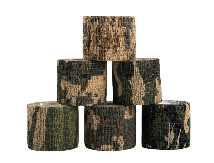 Outdoor Camouflage Selbstklebende Elastische Bandage Wasserdicht Tarnband Für Fahrradschutz Sport Jagdausrüstung