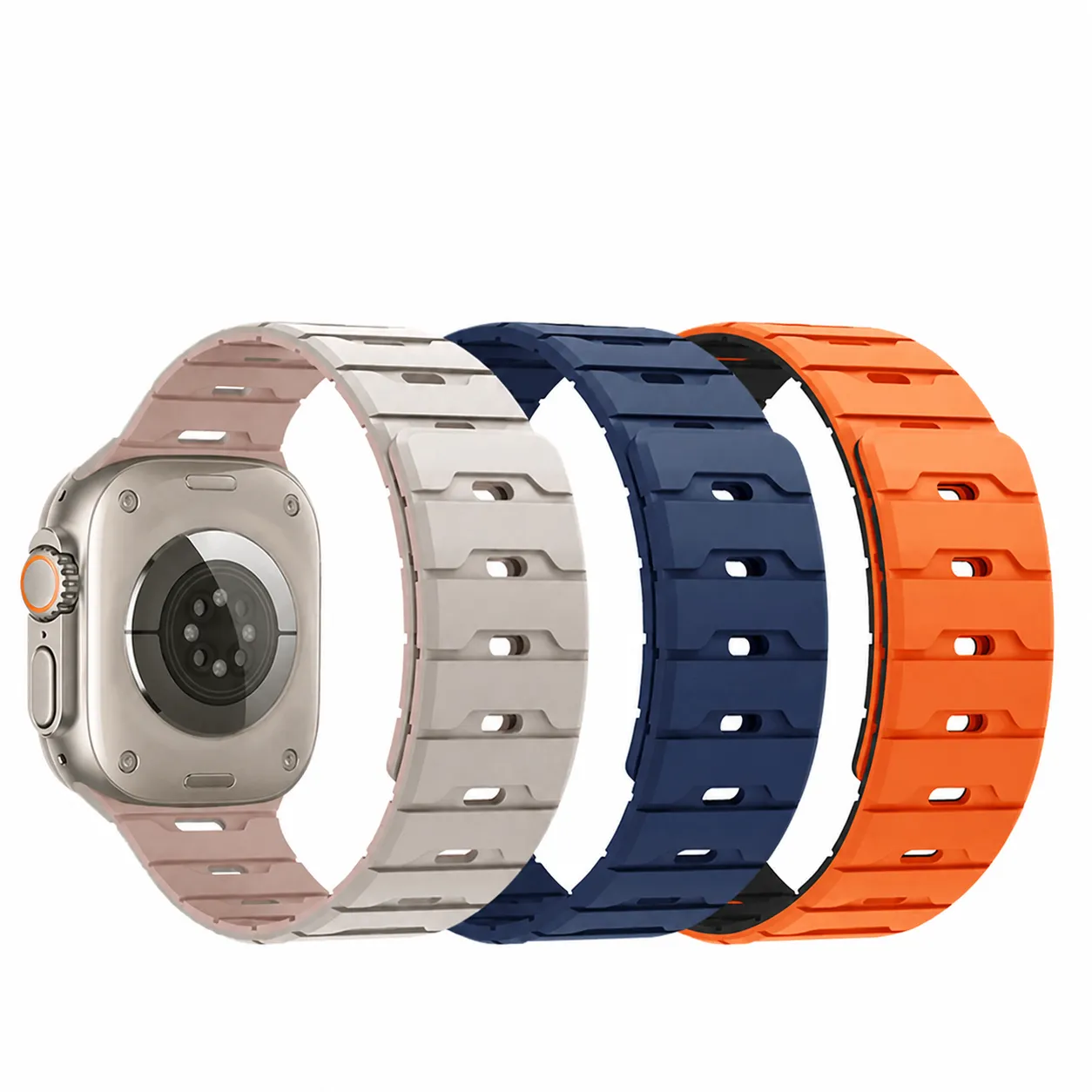 Cinturino per Orologio in Silicone per Smartwatch Dragon Scale Cinturino Magnetico Unisex Sportivo Accessori di Ricambio