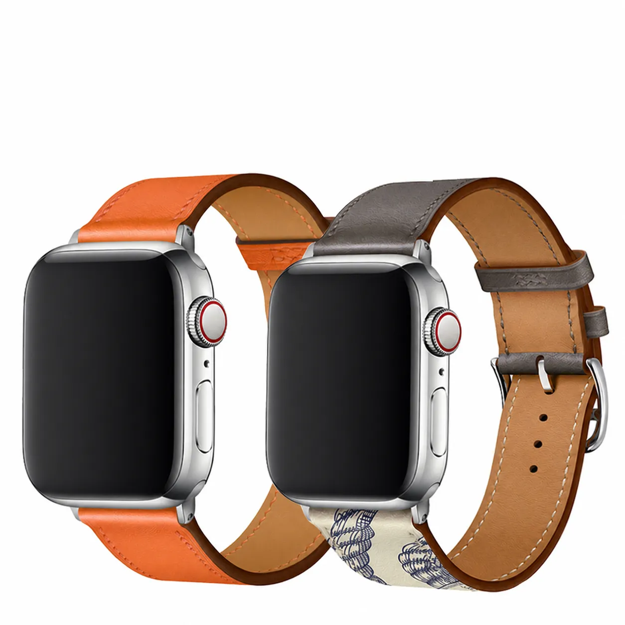 PU Leather Single Tour Watch Band Replacement Strap Wristband Compatible With Smart Watch