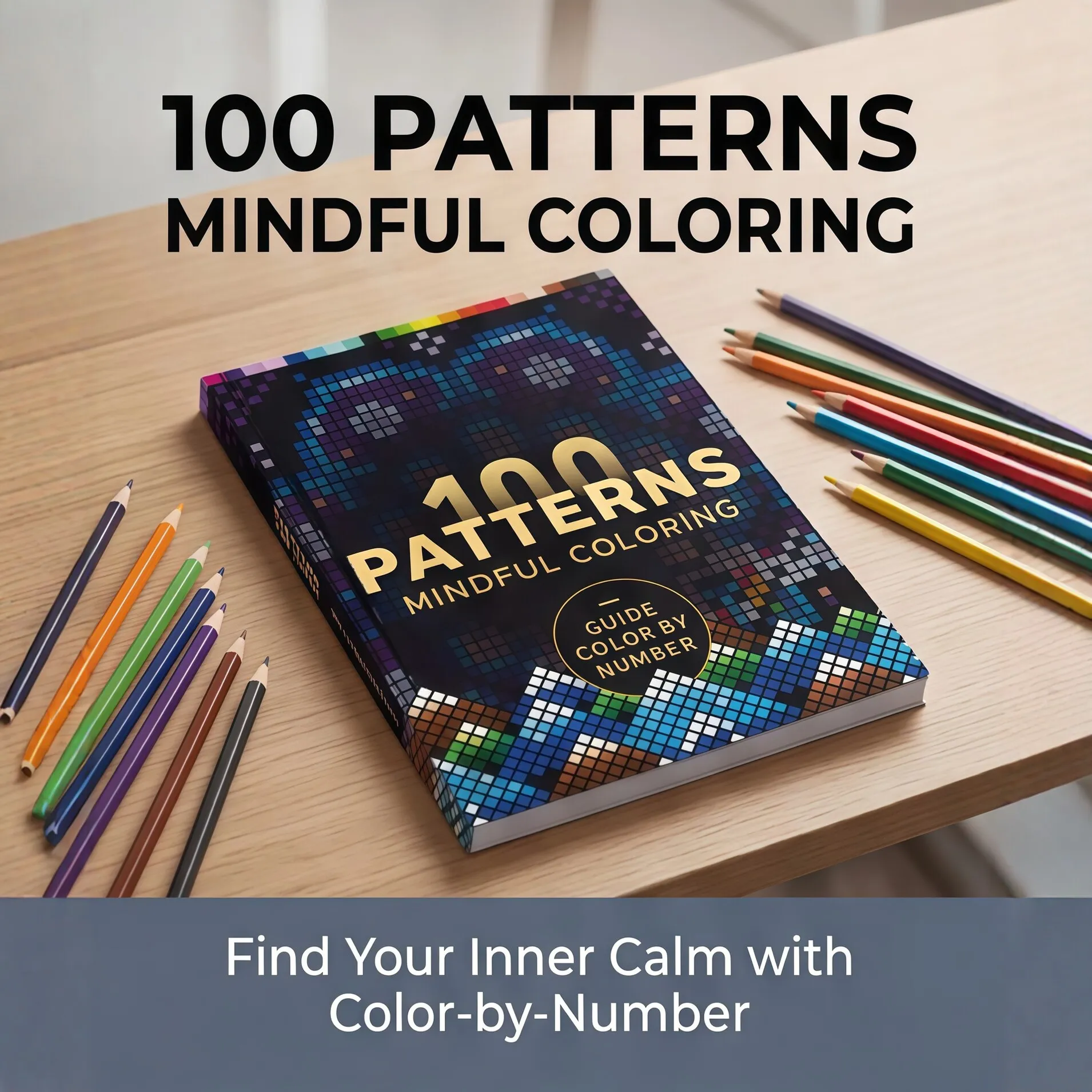 Adult Decompression Coloring Book 100 Patterns Mindful Color By Number Book Stress Relief Art Therapy Coloring Book