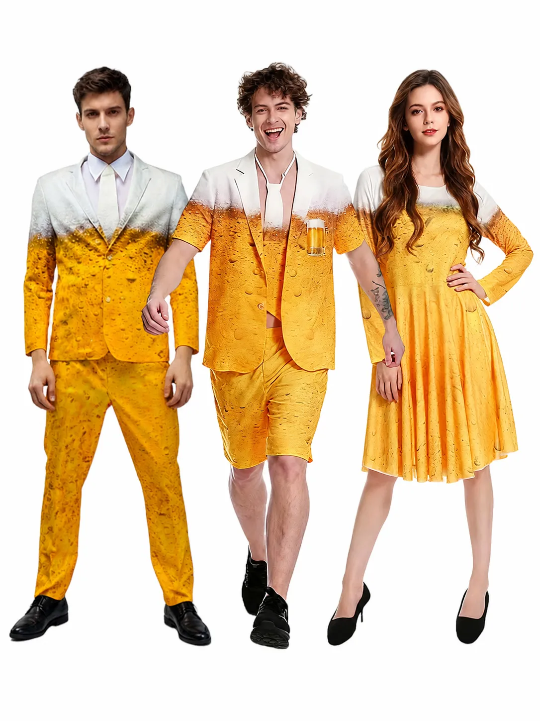 Men's Beer Costume Carnival Halloween Party Cosplay Outfit Dress And Suit Set