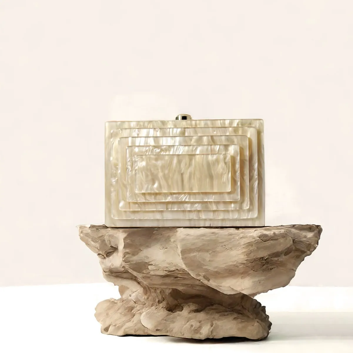 Women Acrylic Evening Clutch Bag Marble Pattern Hard Shell Crossbody Shoulder Bag Stylish Top Handle Box Handbag