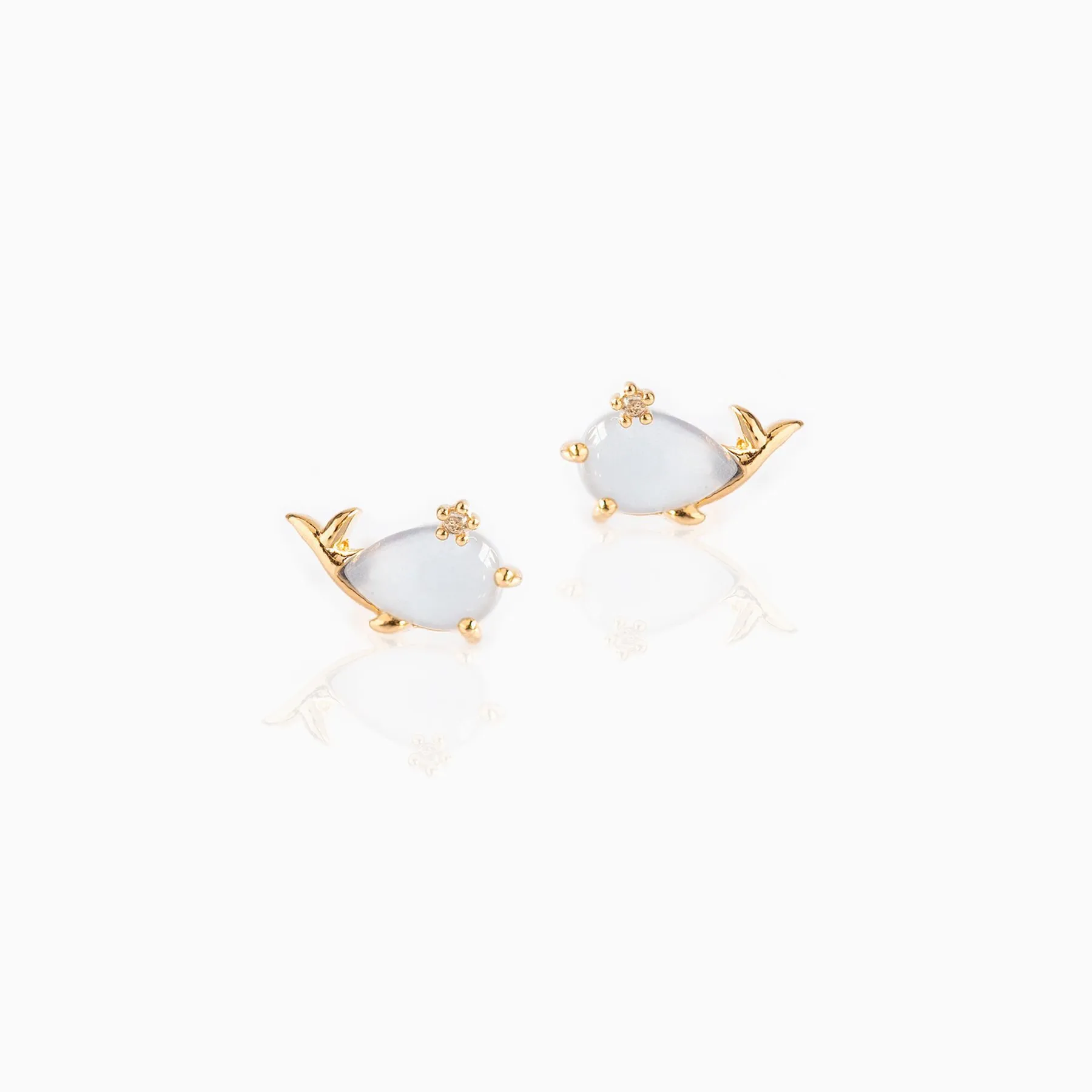 316L Edelstahl Meerestier Ohrstecker Flache Rückseite Strass Knorpel Piercing Schmuck Für Herren Damen