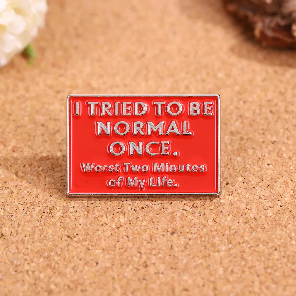 Creatieve Engelse Letter Slogan Metalen Brooch Emaille Pin Badge Mode Veelzijdige Kleding Tas Decoratieve Sieraden Cadeau