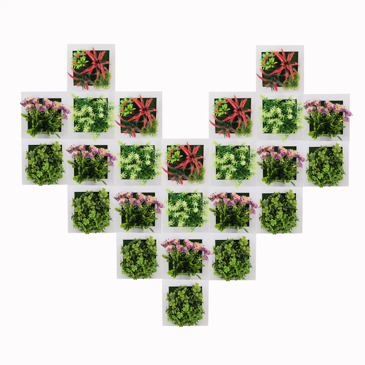 Pianta Succulenta Artificiale Cornice Da Appendere A Parete Verdeggiante Decorazione Floreale Casa Ufficio