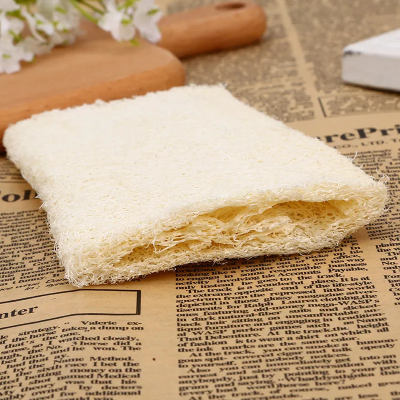 Natural Loofah Bath Sponge Plant Fiber Exfoliating Body Scrubber Eco Friendly Bath Sponge For Shower Daily Body Skin Cleaning