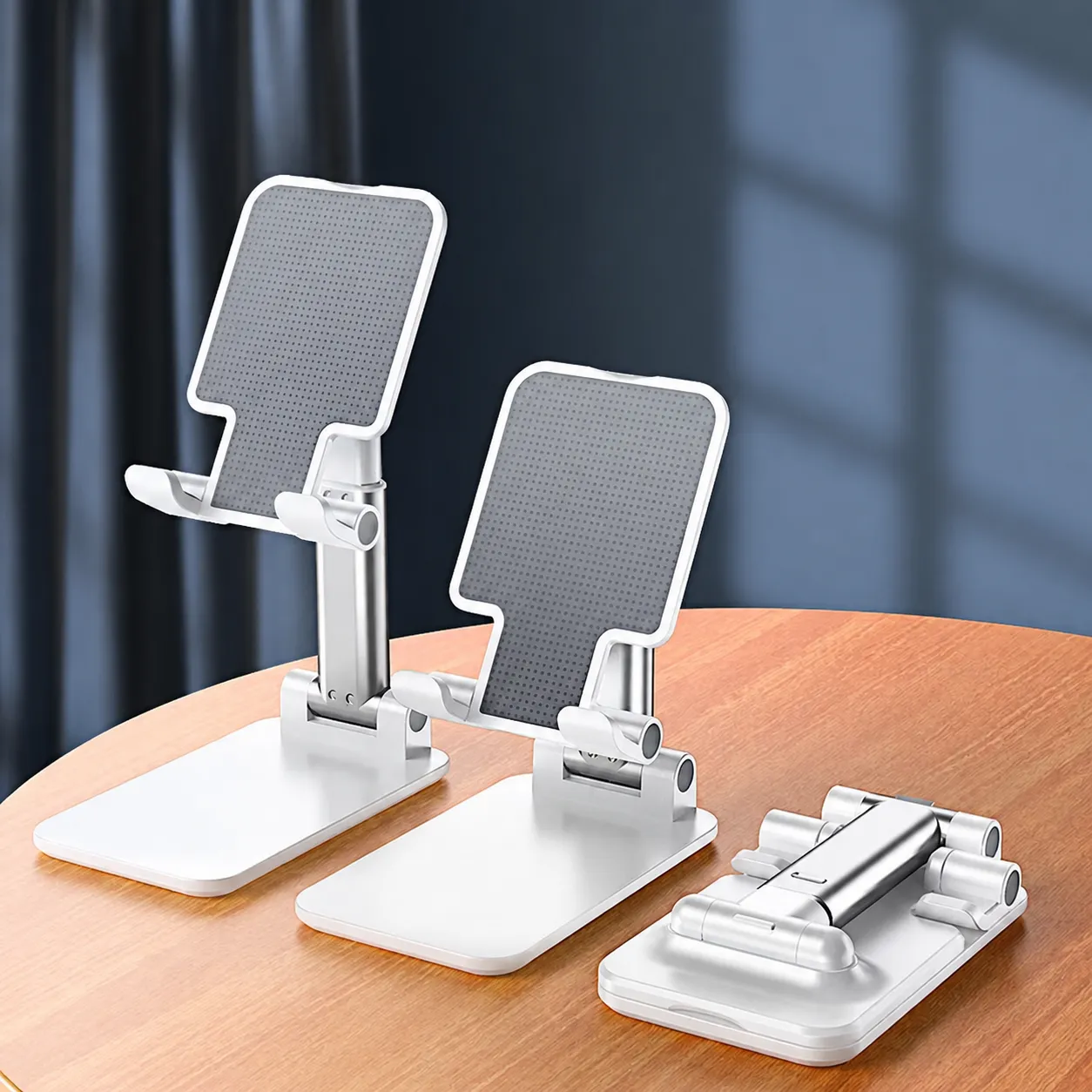 Desktop Handyhalter Klappbar Verstellbar Tischhalter Universell Tragbar Handyhalterung Für Smartphone Und Tablet