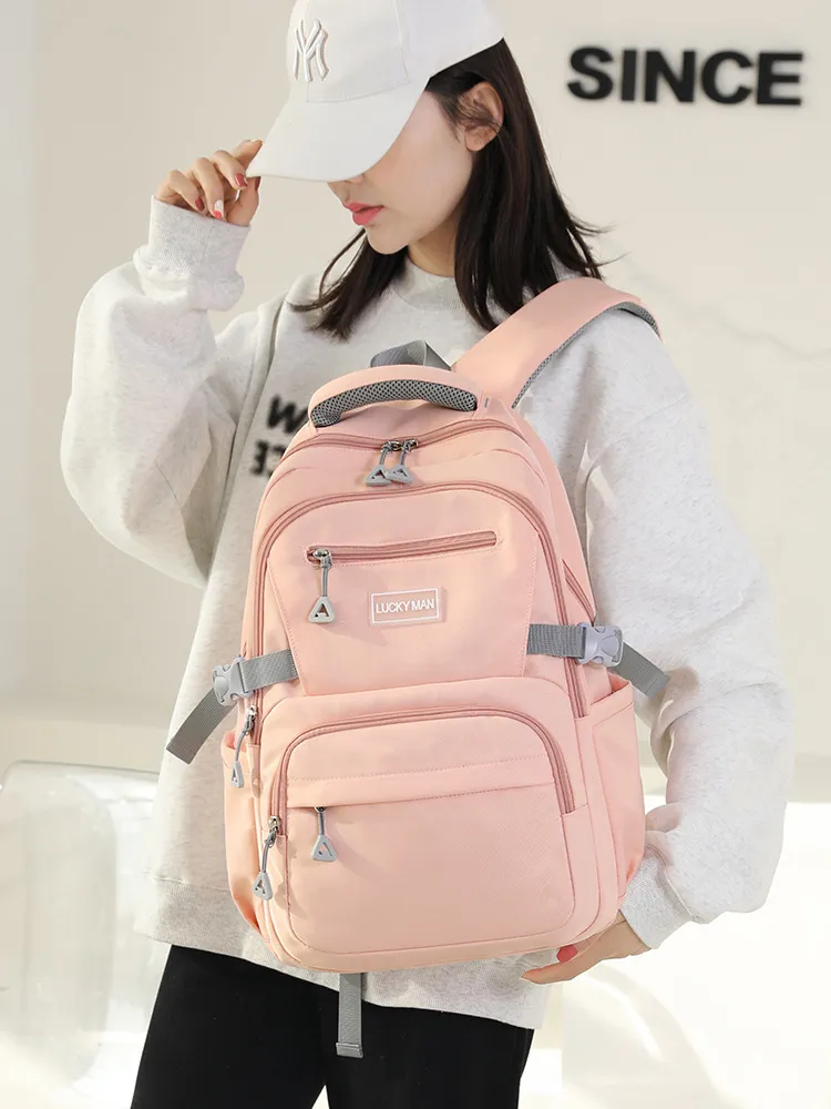 Zaino Scolastico Impermeabile Per Ragazze Grande Capacità Borsa da Viaggio Casual Borsa per Libri Leggera per Studenti