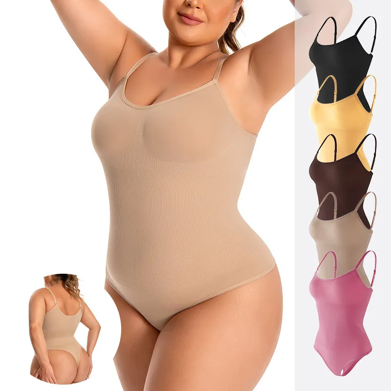 Women Sexy Tummy Control Bodysuit Seamless Shapewear Plus Size Slimming Waist Cincher Open Crotch Body Shaper Top And Bottom